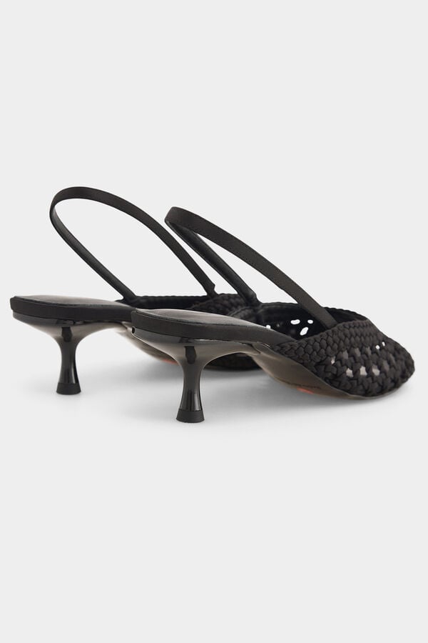 Pedro del Hierro Black braided sandal Black