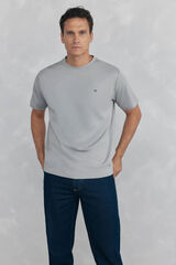 Pedro del Hierro Mercerized T-shirt Grey