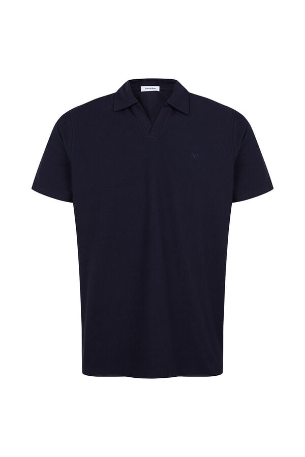 Pedro del Hierro Structure polo shirt Blue
