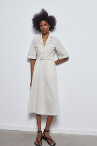 Pedro del Hierro Belted shirt dress Brown