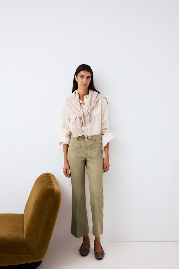 Pedro del Hierro Capri stove pipe jeans Green