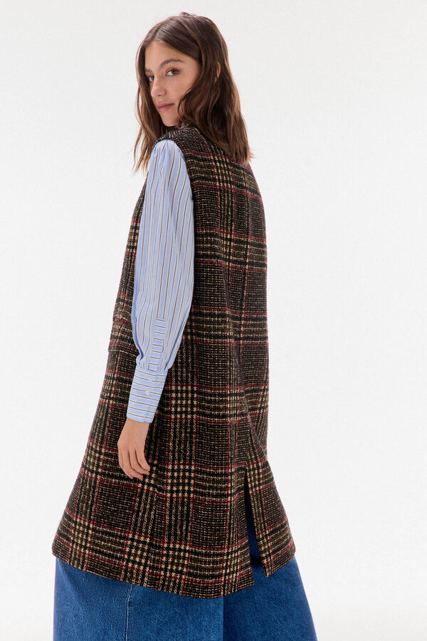 TFP by Tamara Falcó Checkered gilet Brown