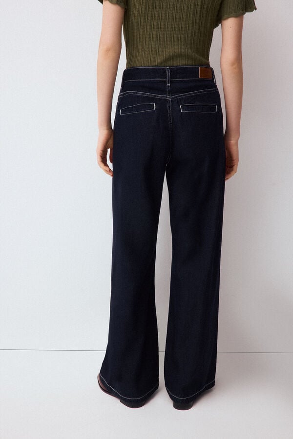 Pedro del Hierro Jeans wide leg arch Azul