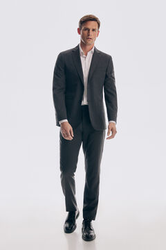 Pedro del Hierro Plain tailored trousers Grey