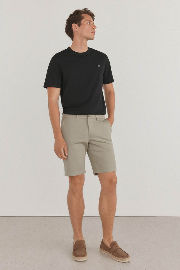 Pedro del Hierro Premium Flex chino-style Bermuda shorts  Green