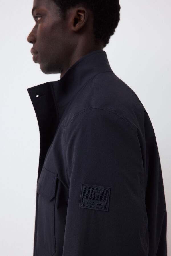 Pedro del Hierro Technical overshirt Blue