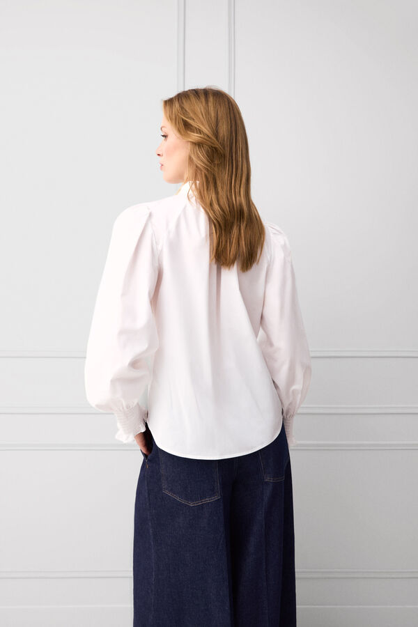 TFP by Tamara Falc&oacute; Plain bow blouse Ecru