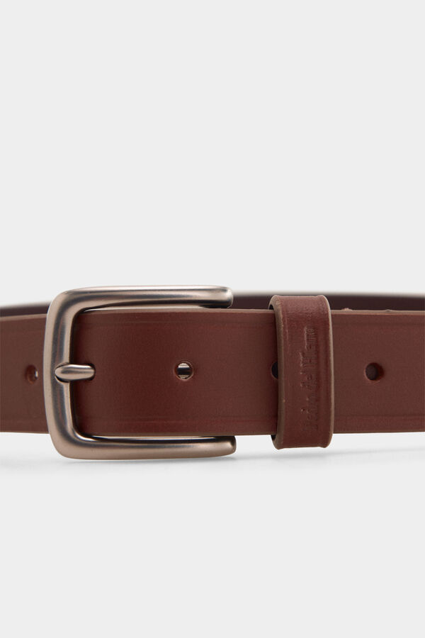Pedro del Hierro Leather sport belt Brown