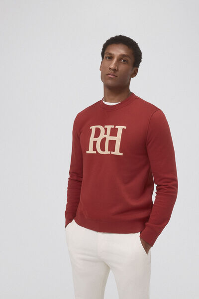 Pedro del Hierro Sudadera logo Rojo