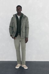 Pedro del Hierro Pantalón 5 bolsillos pana slim fit Verde