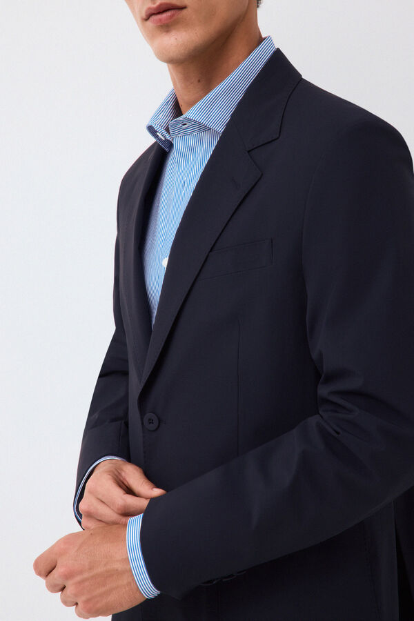 Pedro del Hierro Blazer de fato coordenado t&eacute;cnico Azul