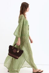 Pedro del Hierro Printed kaftan Green