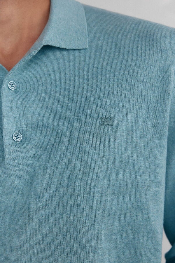 Pedro del Hierro Polo-neck jumper Blue