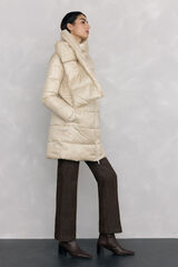 Pedro del Hierro Long parka scarf Ecru