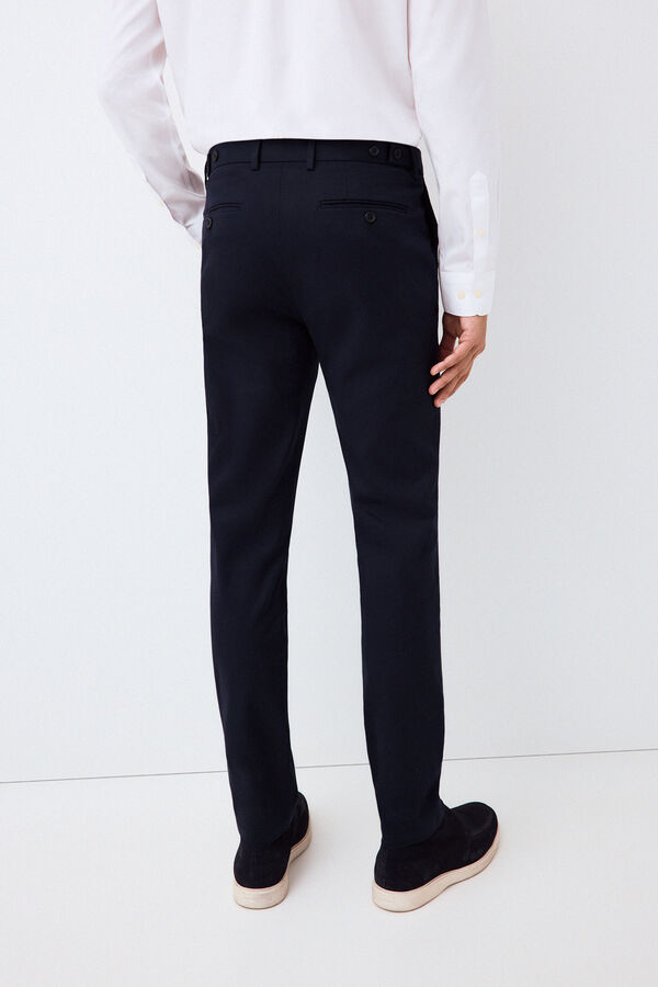 Pedro del Hierro Oversized slim chinos Blue