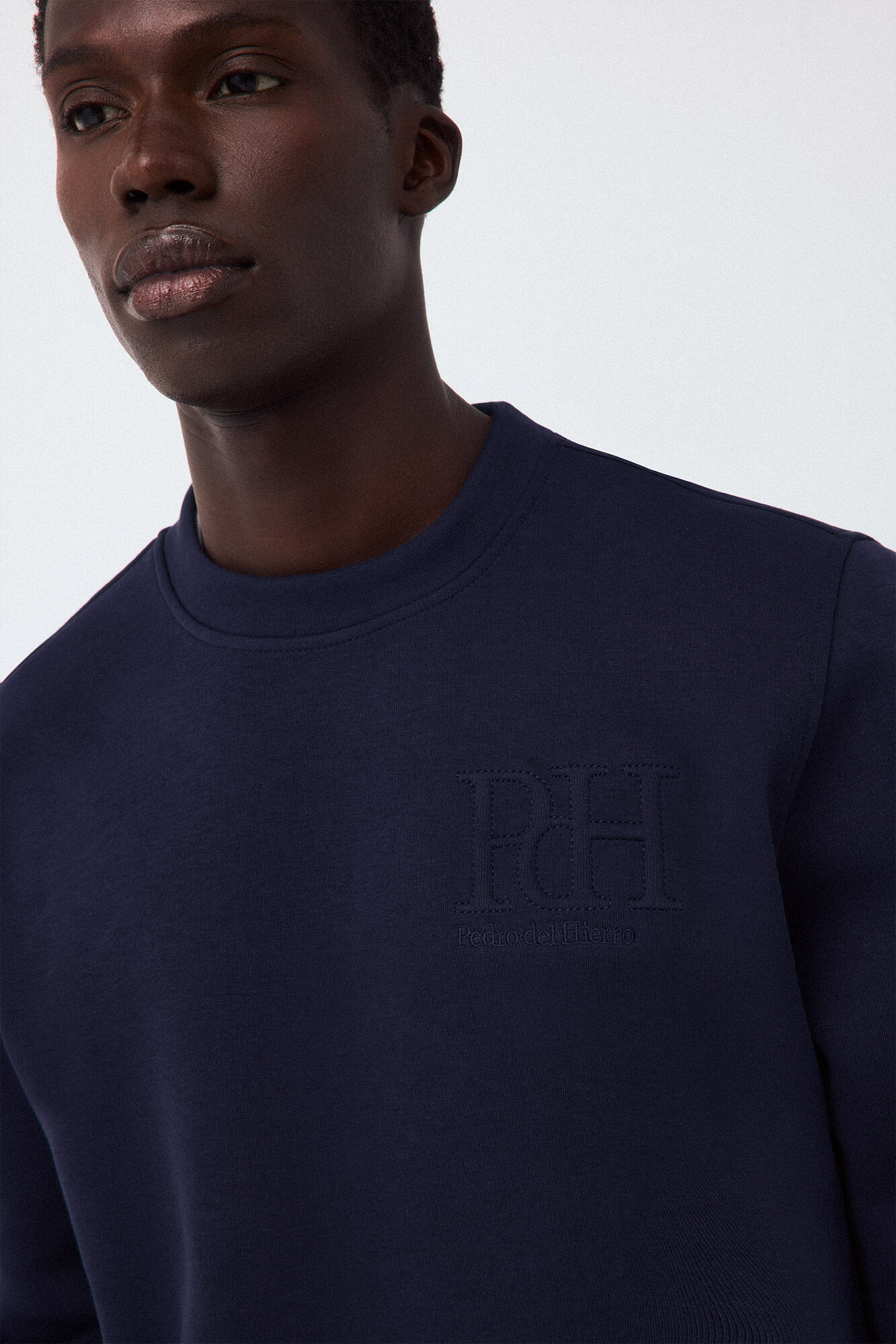 Pedro del Hierro Neoprene crew neck sweatshirt