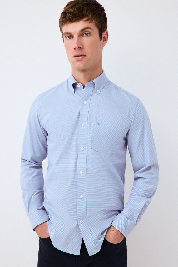 Camisa twill micro pata de gallo