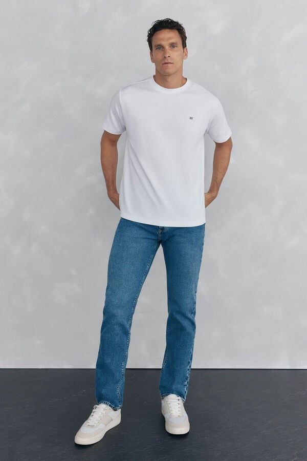 Pedro del Hierro Calças de ganga premium flex regular fit Azul
