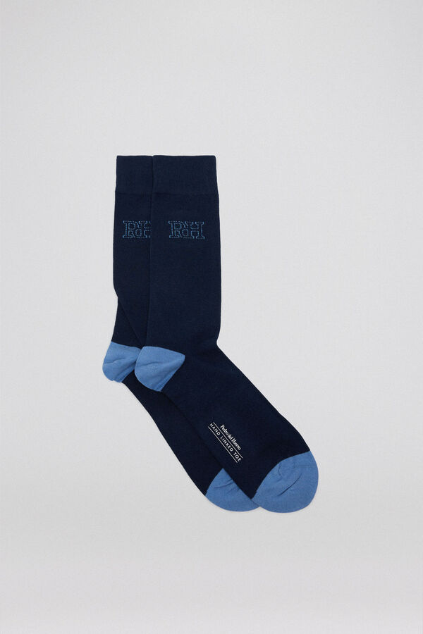 Pedro del Hierro Plain sports socks Blue