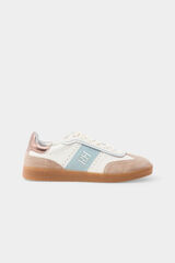 Pedro del Hierro Zapatilla piel combinada Beige