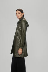 Pedro del Hierro Nappa hooded parka Green
