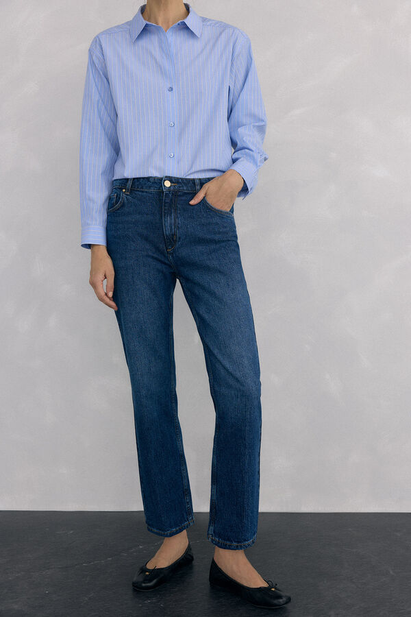 Pedro del Hierro Jeans straight basic Blue