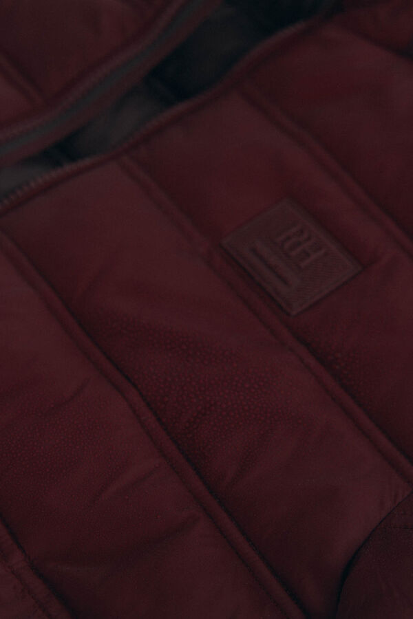 Pedro del Hierro Ultra-light quilted jacket Burgundy