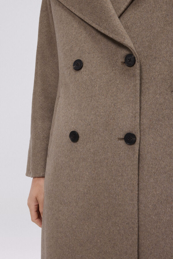 Pedro del Hierro Abrigo bat&iacute;n doubleface Gris