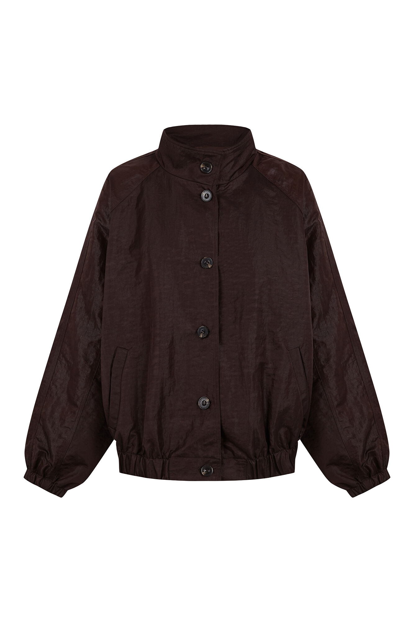 Pedro del Hierro Chocolate brown bomber jacket