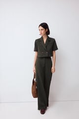 Pedro del Hierro Crop blazer Green