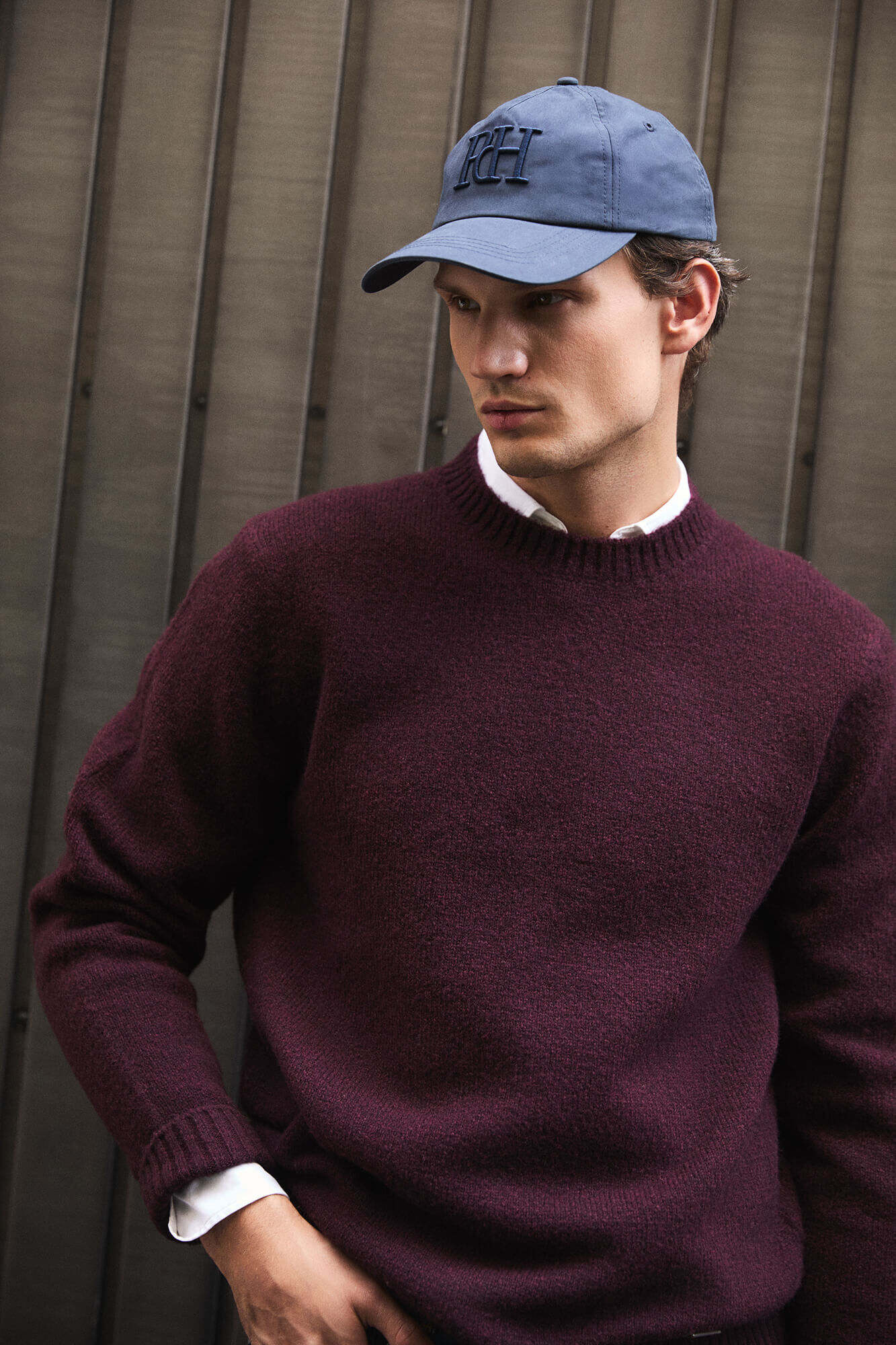 Pedro del Hierro Jersey lana estructura cuello redondo