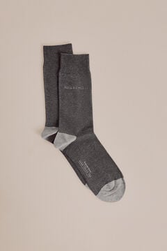 Pedro del Hierro Plain logo socks Grey
