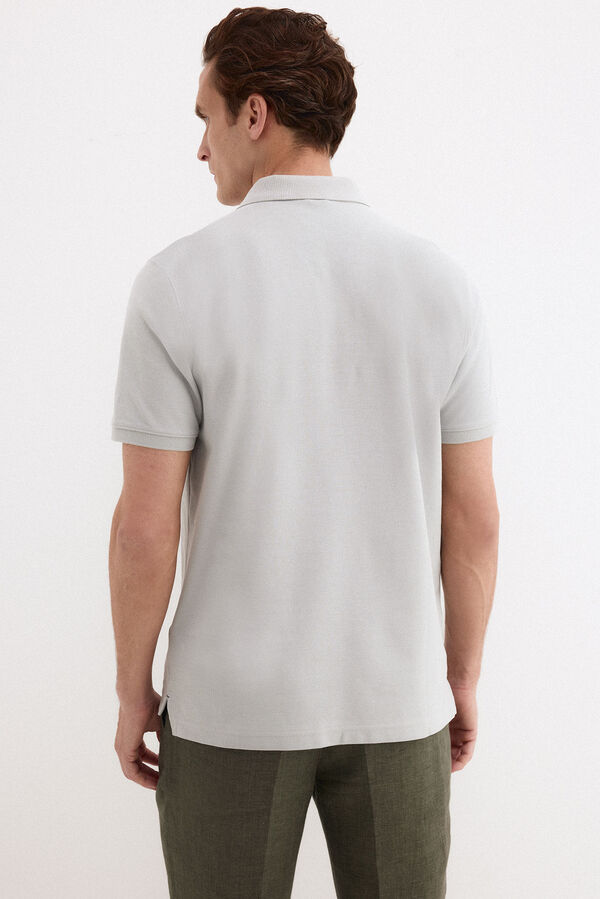 Pedro del Hierro Polo b&aacute;sico piqu&eacute; Gris