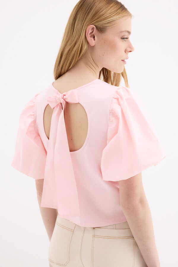 Pedro del Hierro Puffed sleeve T-shirt Pink