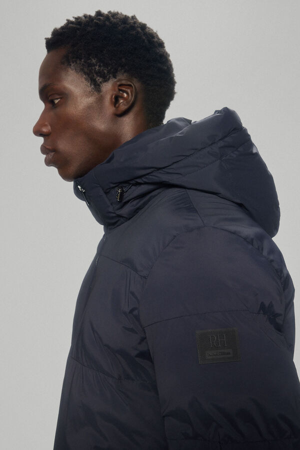 Pedro del Hierro Quilted parka Blue