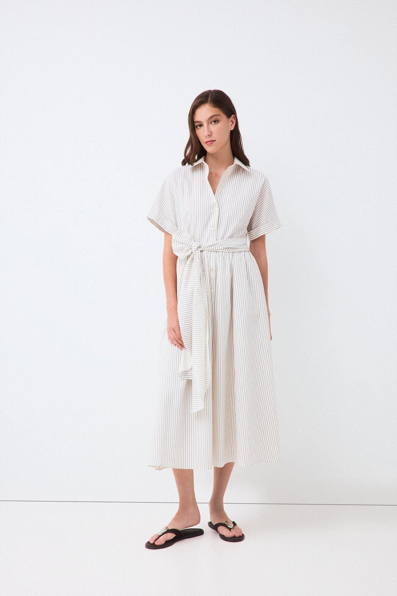 Pedro del Hierro Seersucker shirt dress