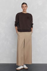Pedro del Hierro Towel logo sweatshirt Brown