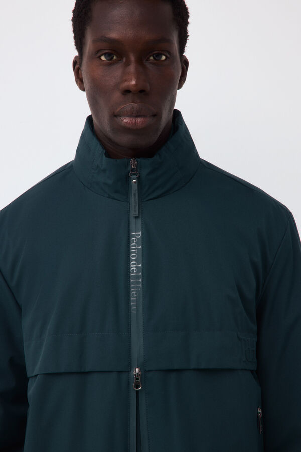Pedro del Hierro Jacket with zip fastening lining Green