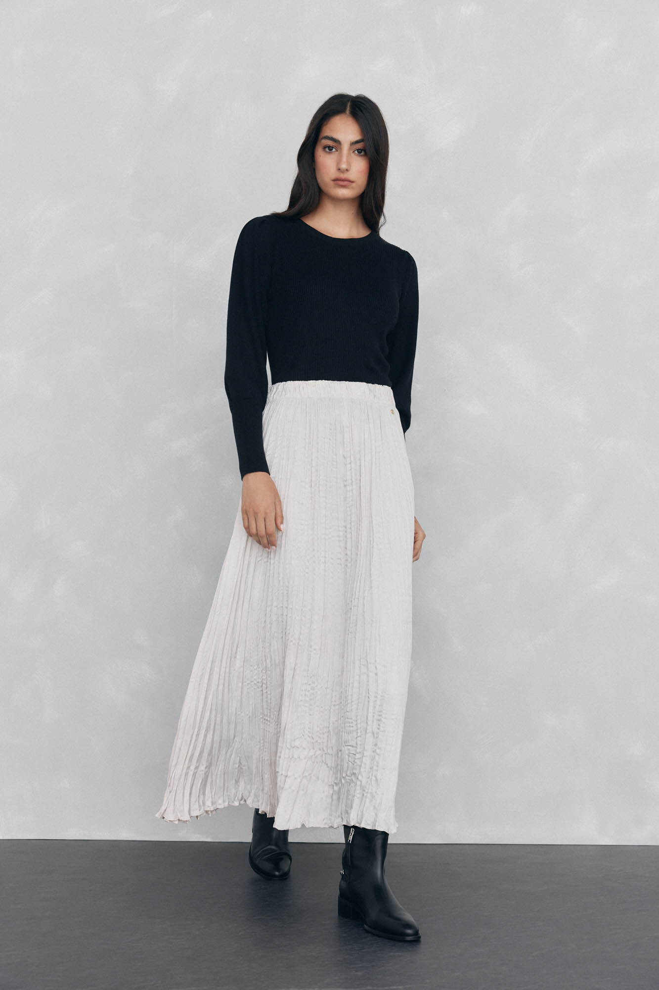 Pedro del Hierro Ribbed puffed-sleeve jumper