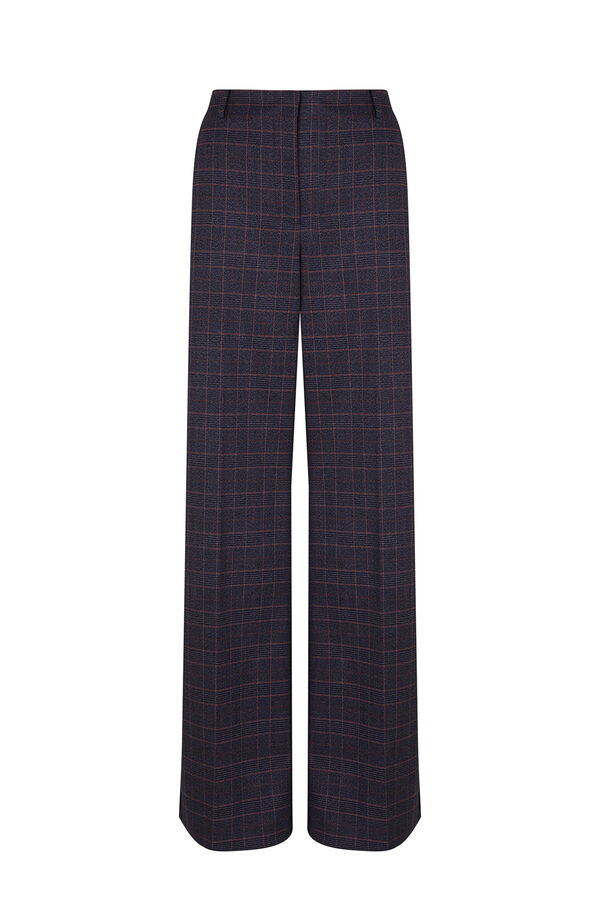 Pedro del Hierro Pantal&oacute;n cuadros Azul