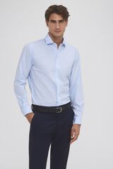 Pedro del Hierro Camisa estructura wrinkle free Azul