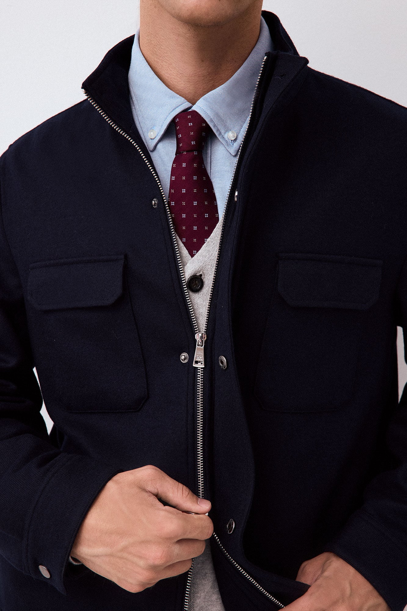 Pedro del Hierro Wool blend knit jacket