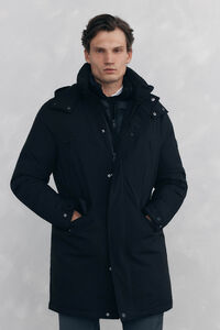 Pedro del Hierro Long parka with hood and views