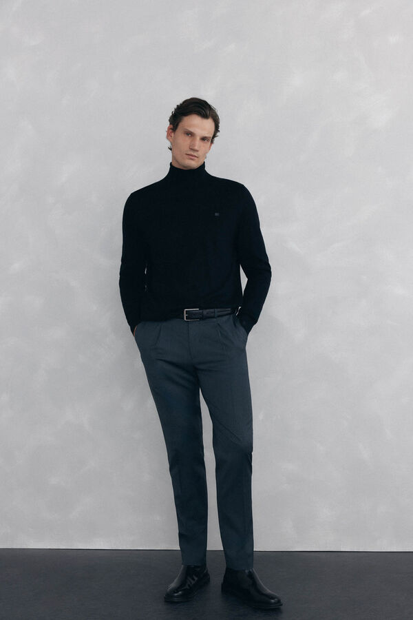 Pedro del Hierro Polo neck jumper Black