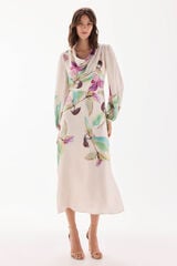 Pedro del Hierro Vestido com estampado floral posicionada Vários