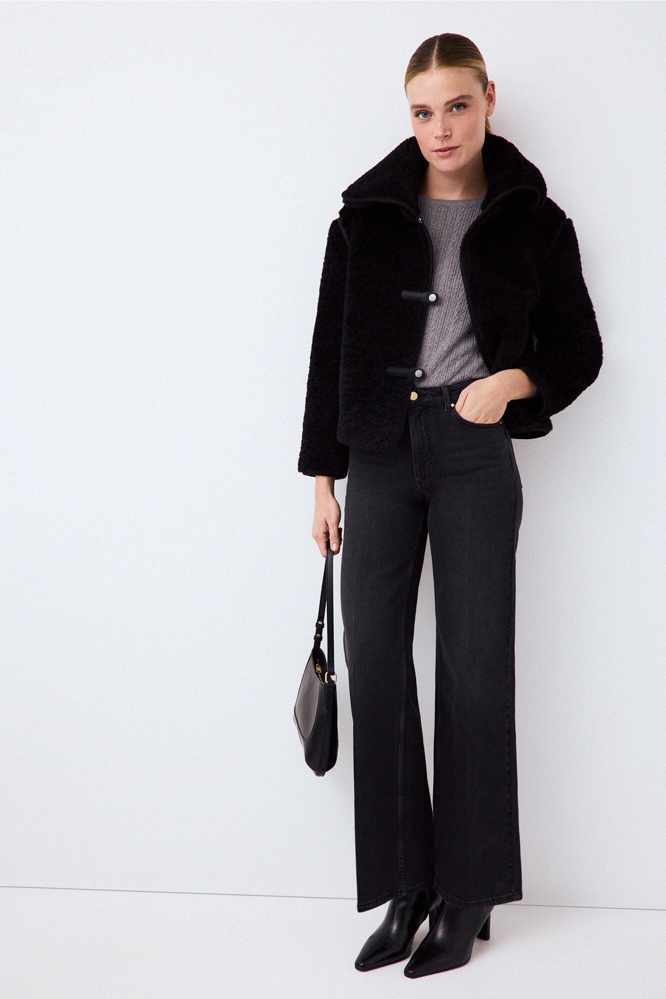 Pedro del Hierro Short faux fur coat