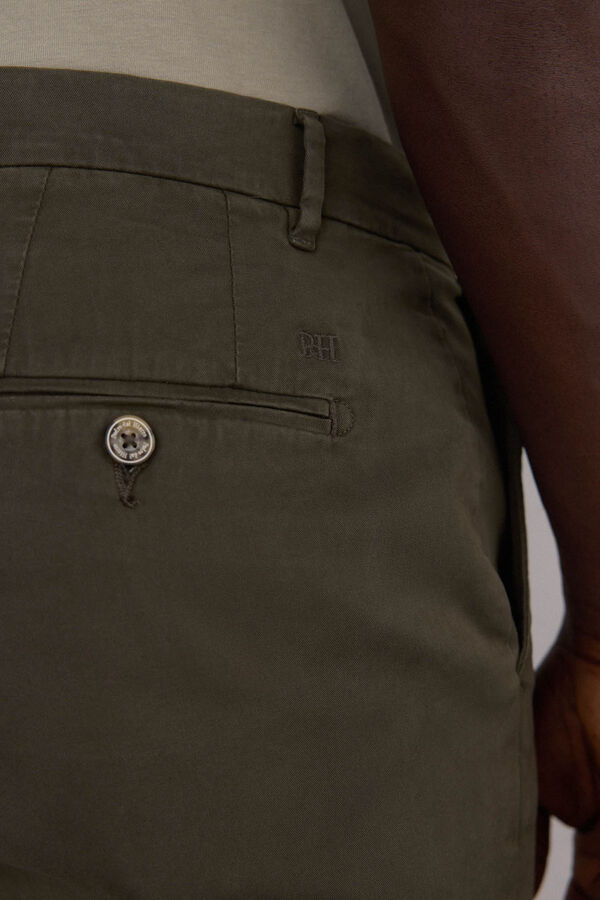 Pedro del Hierro Premium regular fit chinos pants Green