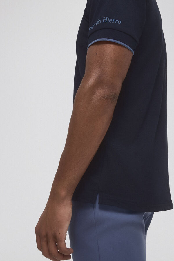 Pedro del Hierro P&oacute;lo de golfe liso Azul