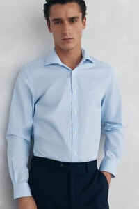 Pedro del Hierro Camisa aos quadrados non iron + antimanchas