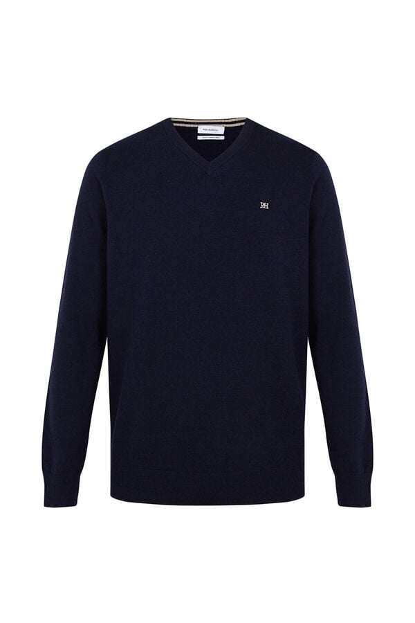 Pedro del Hierro Cashmere merino wool premium jumper Blue